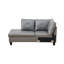 Ensemble de canapé modulaire en cuir 2 pièces avec méridienne Monaco-1651185313-1651185319