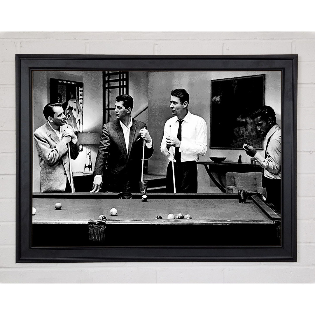 Das Rat Pack 4 spielt Pool - Druck