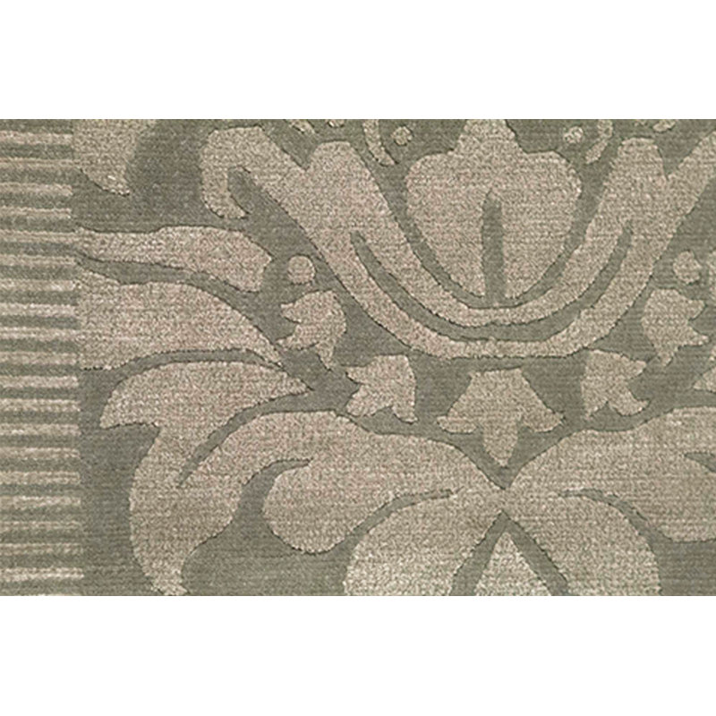 Tapis vert clair noué à la main de haute qualité