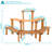 3-Tier Meranti Wood Outdoor Plant Stand Shelf