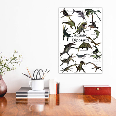 «Aquatic Dinosaurs» par Corey Ford - impression d'art graphique
