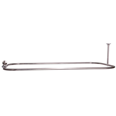 48'' D-Shaped Shower Curtain Rod