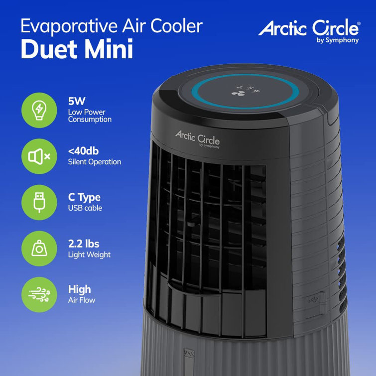 BLACK+DECKER 476 Cubic Feet Per Minute Portable Indoor Evaporative Cooler