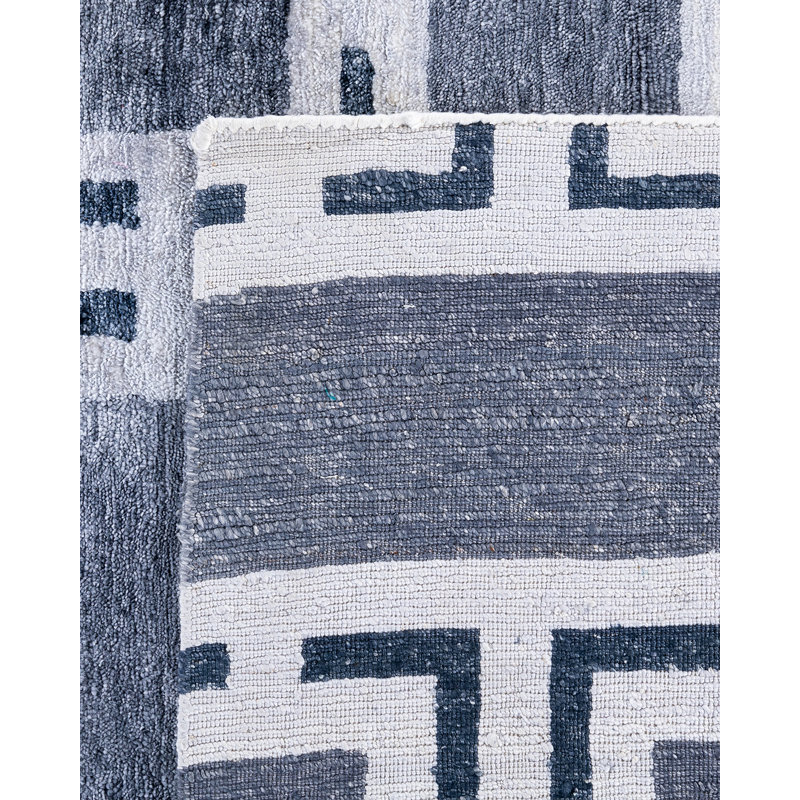 Overdyed One-of-a-Kind Rectangle 9' X 11'10" Hand Knotted Area Rug