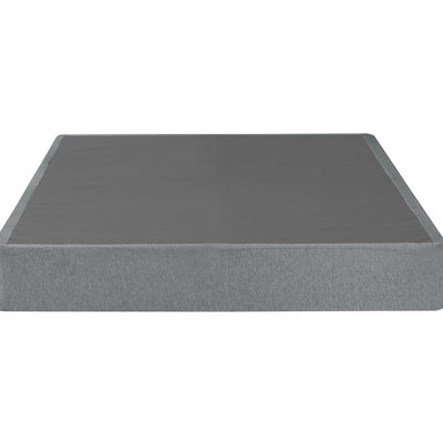 9 po, lit simple, pliable, sommier en métal, housse en lin amovible, espace, lit simple Sommier tapissier gris pliable avec design d'espace et revêtement élégant, idéal pour