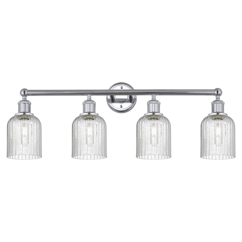 Fiennes 4 - Light Dimmable Vanity Light, Polished Chrome, Seedy
