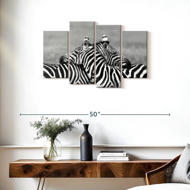 Loving Zebras, 22" H x 36" W