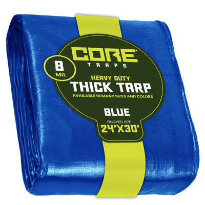 8 Mil Heavy Duty Polyethylene Tarp, Waterproof, UV Resistant