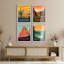 Saguaro et parc national de Yosemite, affiche, illustrations de style rétro, décoration murale-101519803-101519798