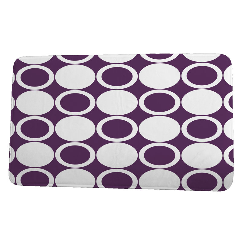 Tapis pour salle de bain Leister, l 34 po x L 21 po, Mauve