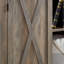 Grande armoire de rangement avec porte de grange et rangement en bois rustique pour ferme-674799480
