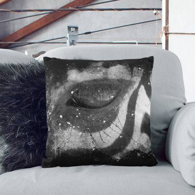 Zebra Vol.3 Paint Splash Square Throw Cushion