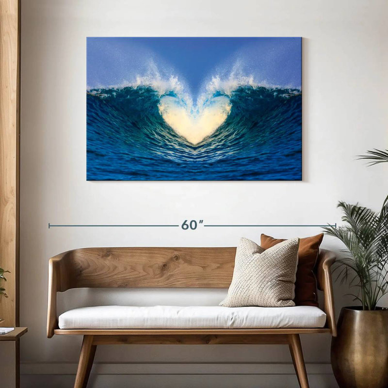 Gillard Heart Ocean Waves, H 30 po x l 45 po