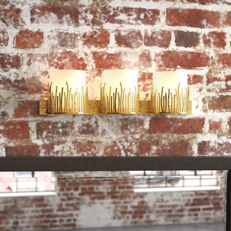Cedrick 3 - Light Dimmable Vanity Light, Gold