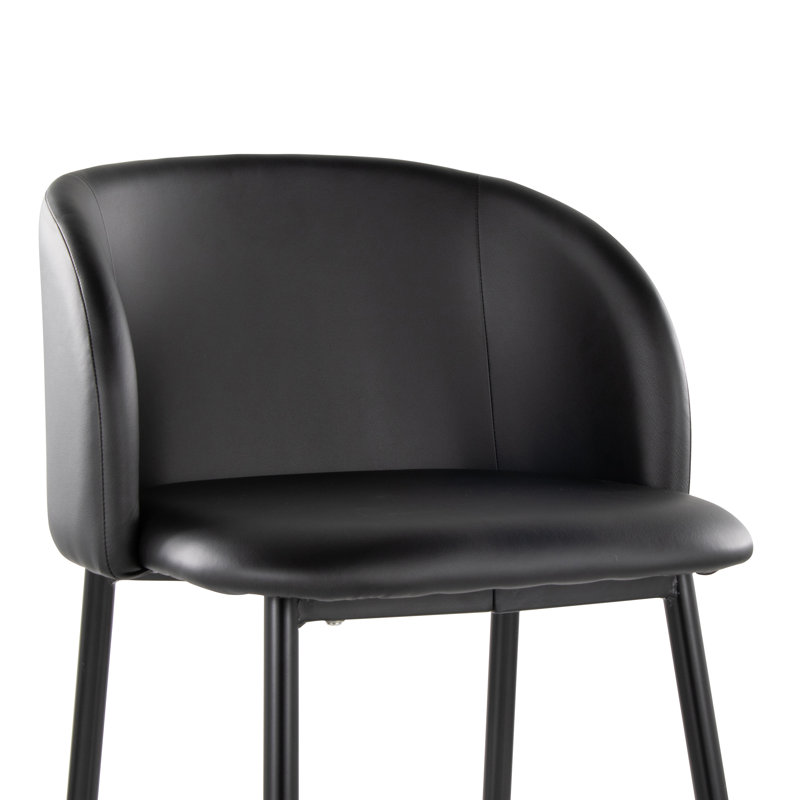  Tabouret de comptoir 26 po Terrance, Noir, noir, noir, noir, Noir, noir, noir, noir