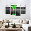 «Cocktail Pop Green Martini», ensemble de 4 reproductions sur toile par SodaPopArt-93058150