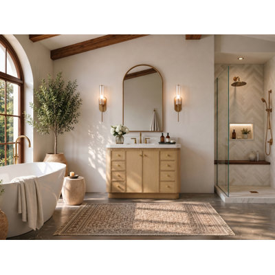 Aston Oak Single Bathroom Vanity