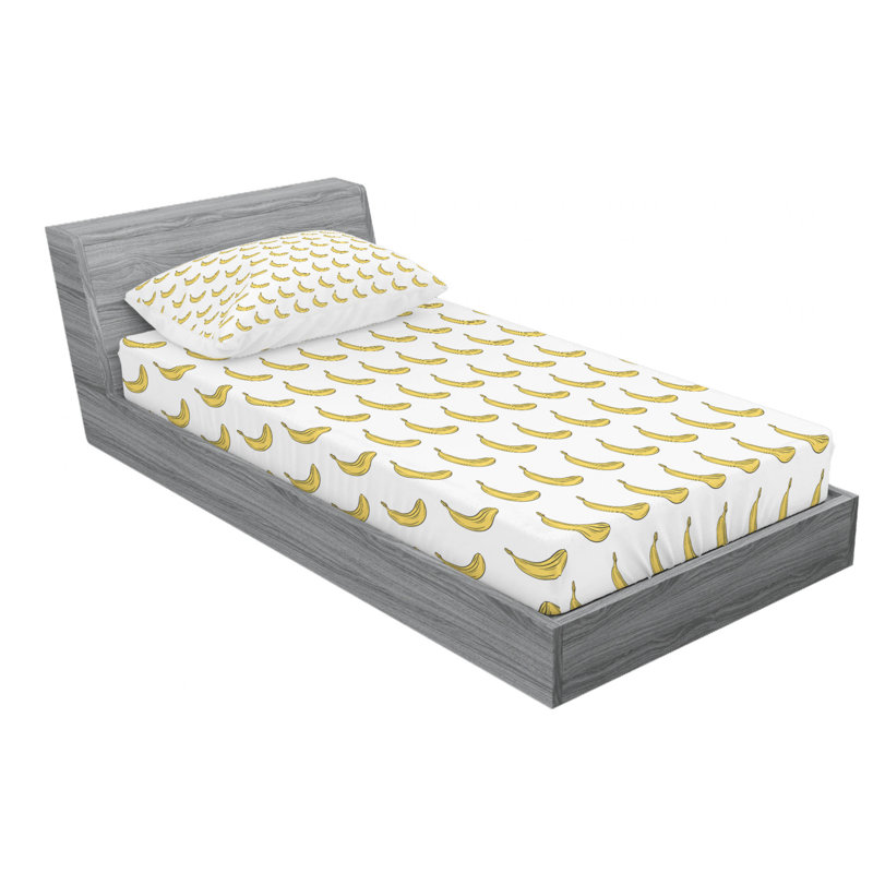 Microfiber Sheet Set, Twin Sheet Set with Fitted Sheet