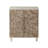 Carved Double-Door Storage Accent Cabinet