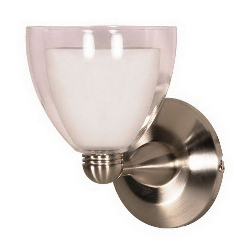 Appliquee à bras 1 lumières Seefeldt, Blanc