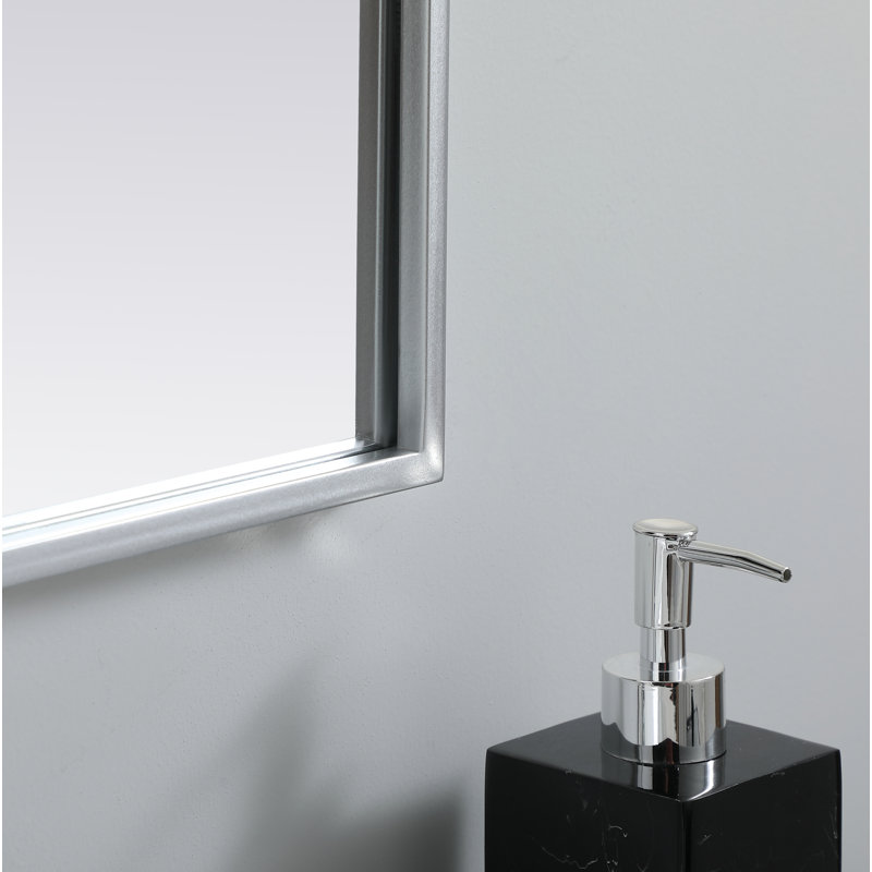 Sabine Metal Arch Wall Mirror, Silver, 30" x 30"