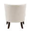 Chaise d'appoint moderne beige avec bouton, support en bois massif pour une durabilité capitonnée traditionnelle, structure des pieds-121109289
