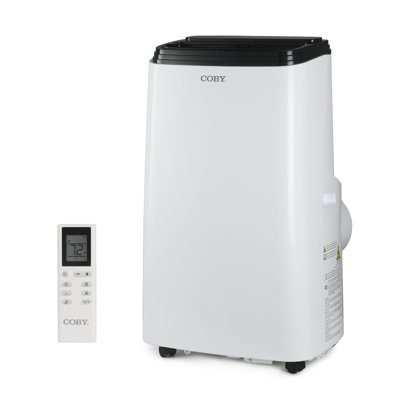 CBP Series Coby 8,150 BTU SACC/CEC Portable Air Conditioner with Heat, 12,000 BTU ASHRAE 128, White