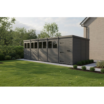 20x10 Pent Composite Shed