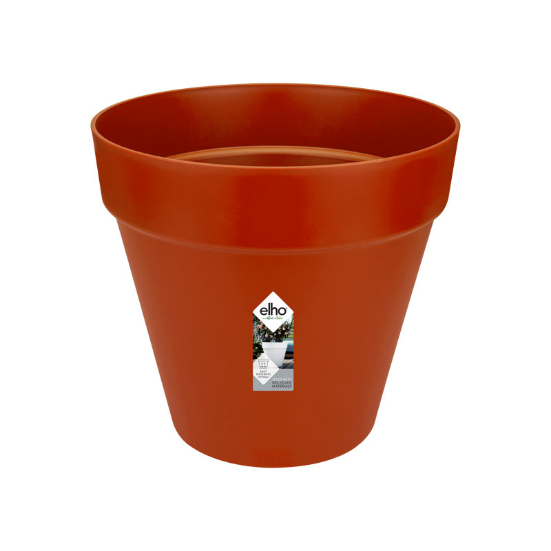 Pot Planter, 35.2cm H x 39cm W x 39cm D, Brique