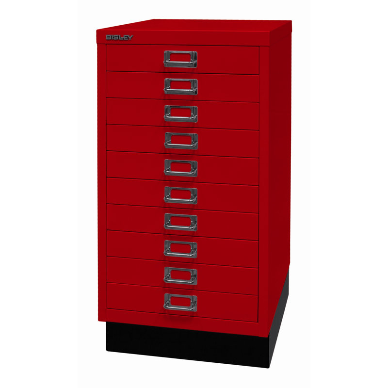 39er 34.9cm Wide 10 -Drawer File Cabinet, Cardinal red