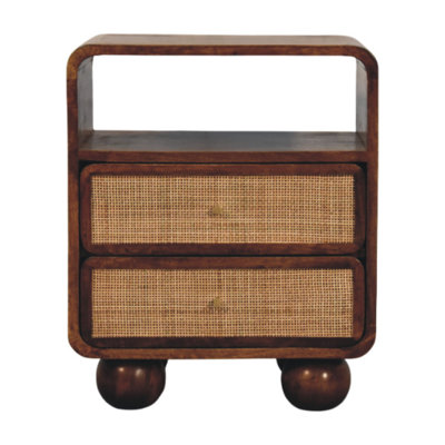 45cm W Solid Wood Bedside Table