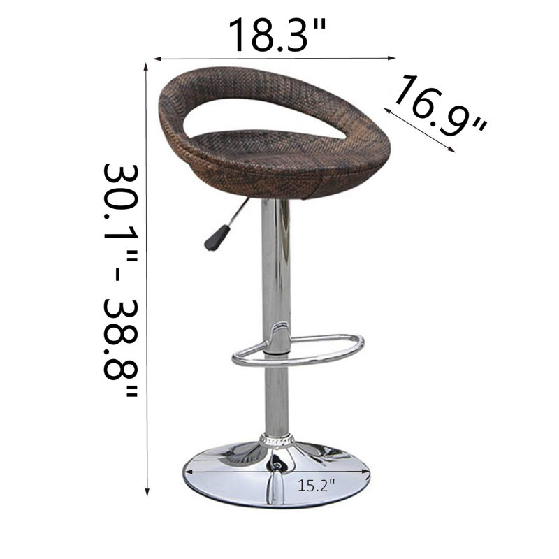 Tabouret tournant à hauteur réglable Galligan