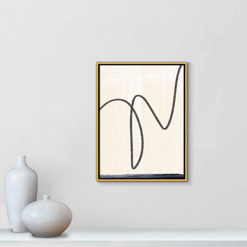 «Flottant» - «Floater Frame», reproduction d'art sur toile, H 25,5 po x l 19,5 po x P 2 po, Toile dorée