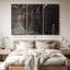 «Wooden Textured Elephants» sur toile-98978591