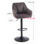 Swivel Upholstered Adjustable Height Counter Stool with Metal Frame-581688011