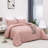 Solid Color Comforter Light Color 3 PCs Bedding Set Pure Color Bed Comforter Set-115665720-115665727