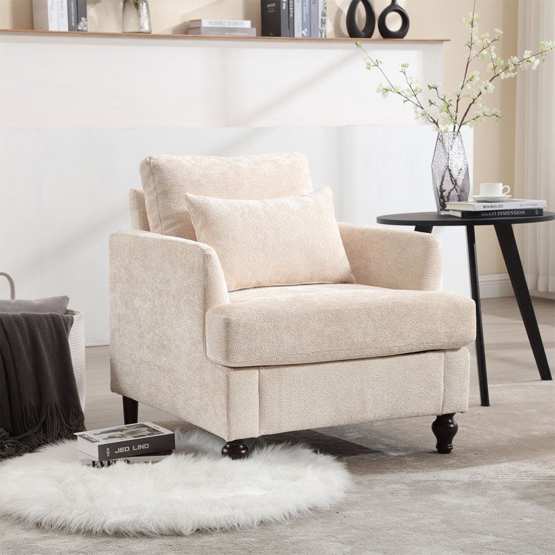 Fauteuil avec cadre en bois