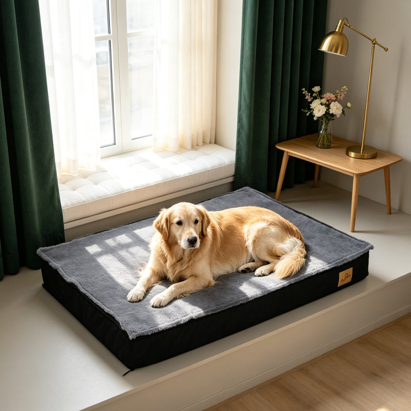 Orthopedic Pet Bed, 10cm H x 105cm W x 70cm D