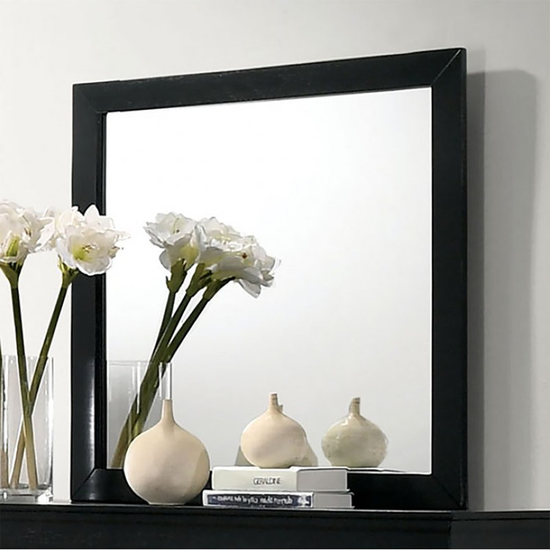 Miroir pour commode Dimopulu, Noir