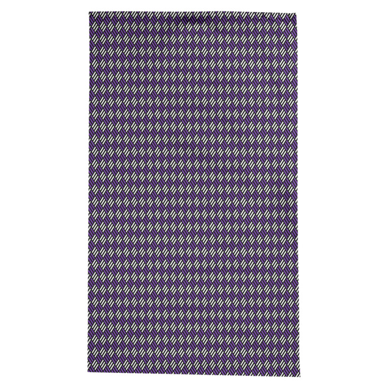 Nappe à carreaux à rayures Leffel, Noir / mauve