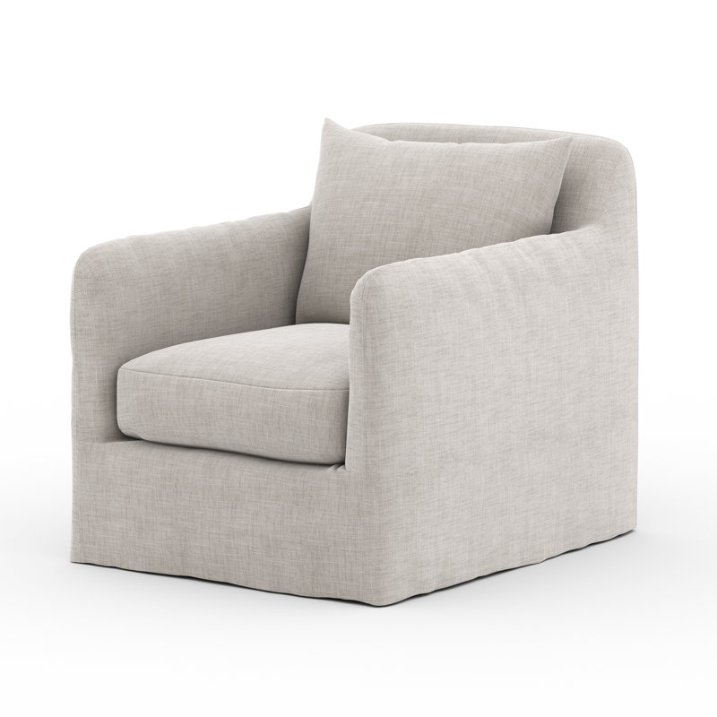 Dade Swivel Armchair, Stone Gray