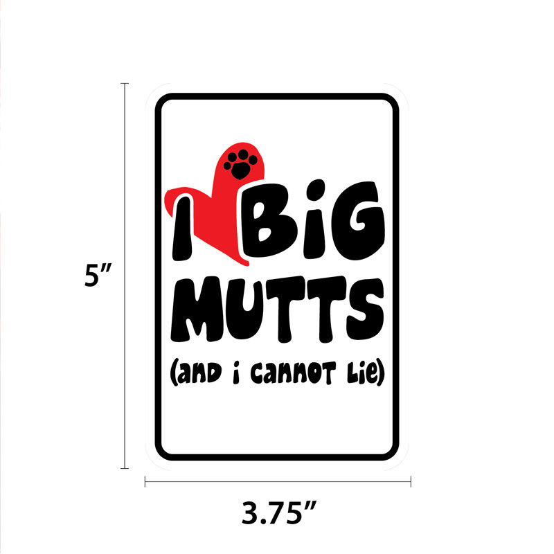 Mini plaque de jardin I Like Big Mutts
