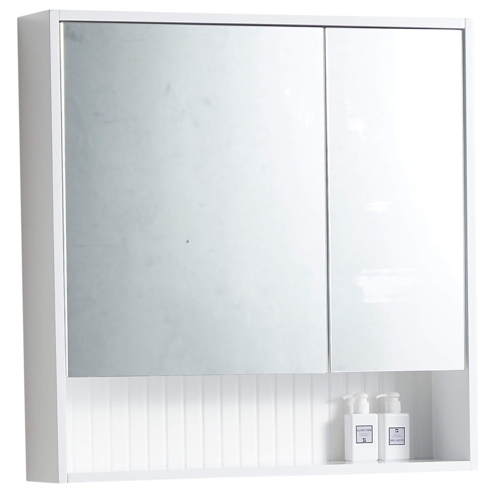 Asahel Surface Double Medicine Cabinet, White Matte