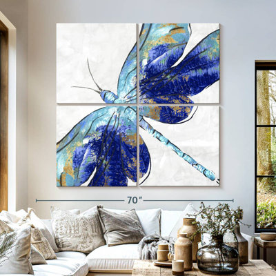 Libellule bleue Brampt
