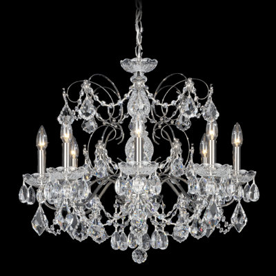 Century 8 - Light Candle Style Crystal Chandelier