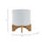 8" Textured Planter W/ Stand
