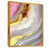 Toile avec cadre flottant or