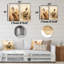 Ensemble de 2 décorations murales en métal brun Retro Duck Elegance II-2112341004