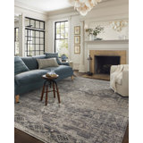 Jean Stoffer x Loloi Katherine Graphite / Jade Area Rug
