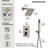 Dual-Function Shower Faucet Set, Pressure-Balanced Shower System with Handheld Spray-106893497